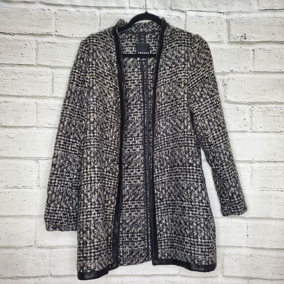 Trouve wool blend long length marled jacket - Picture 10 of 10